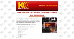 Desktop Screenshot of kalexcavating.com