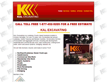 Tablet Screenshot of kalexcavating.com